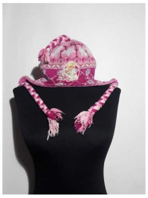 Caciula pntru fetite roz Barbie