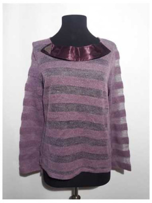 Pulover dama tricotat cu bentita si strasuri Lulyon