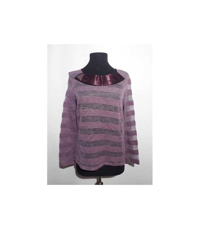 Pulover dama tricotat cu bentita si strasuri Lulyon