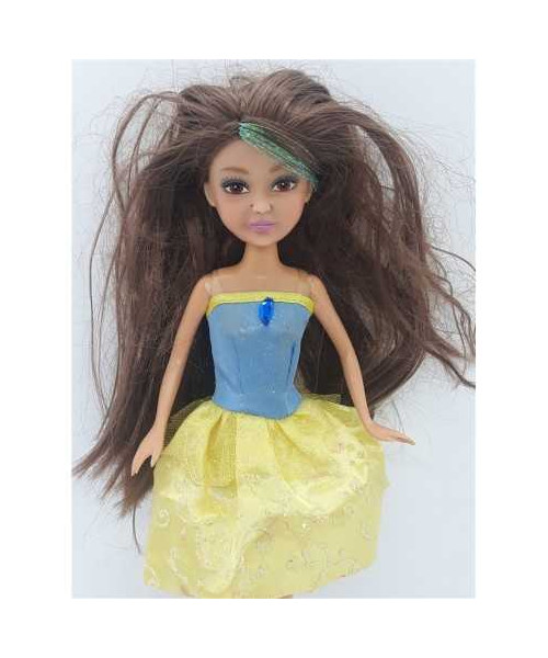 Papusa pentru fetite cu suvita verde sclipitoare