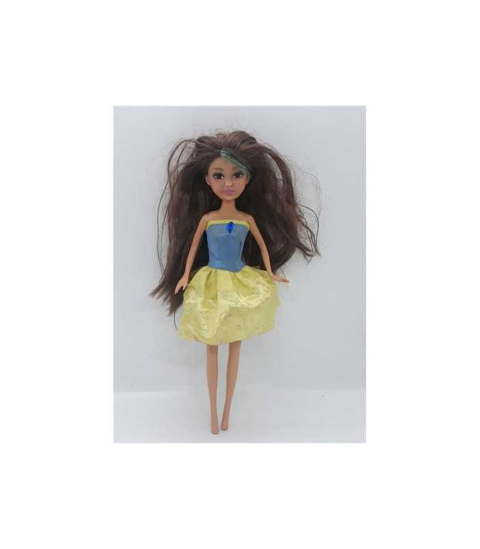 Papusa pentru fetite cu suvita verde sclipitoare