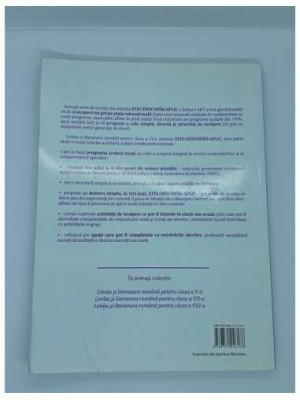 Limba si literatura romana pt clasa a 6-a STIU-DESCOPAR-APLIC 2