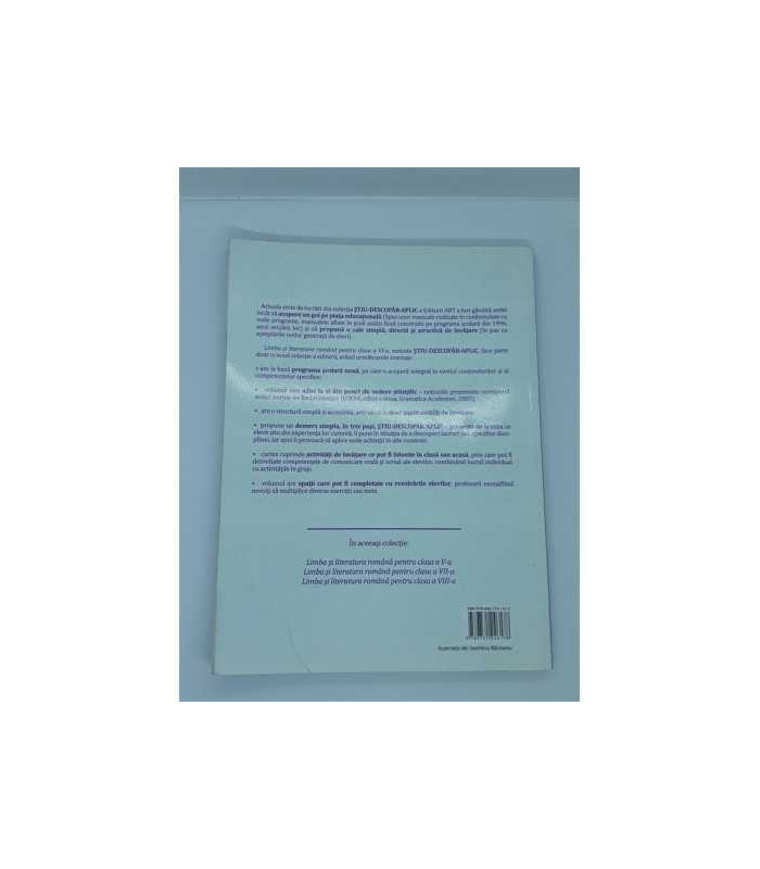 Limba si literatura romana pt clasa a 6-a STIU-DESCOPAR-APLIC