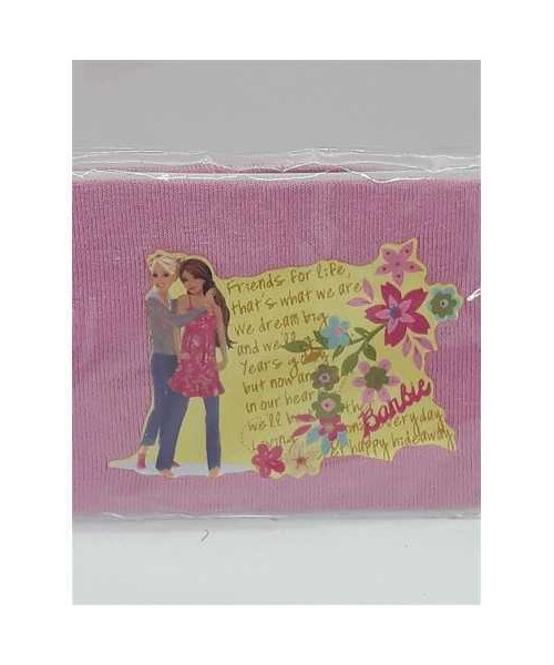 Bentita pentru fetite elastica Barbie cu logo imnul prieteniei