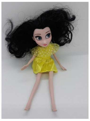 Papusica cu parul negru 22 cm 2