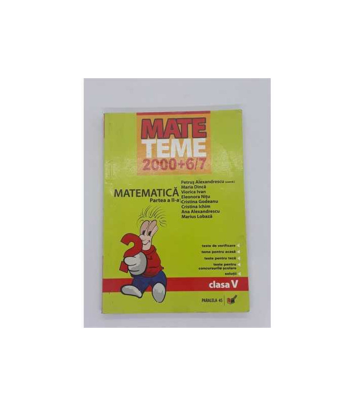 Matematica clasa a V a partea 2 2006 2007