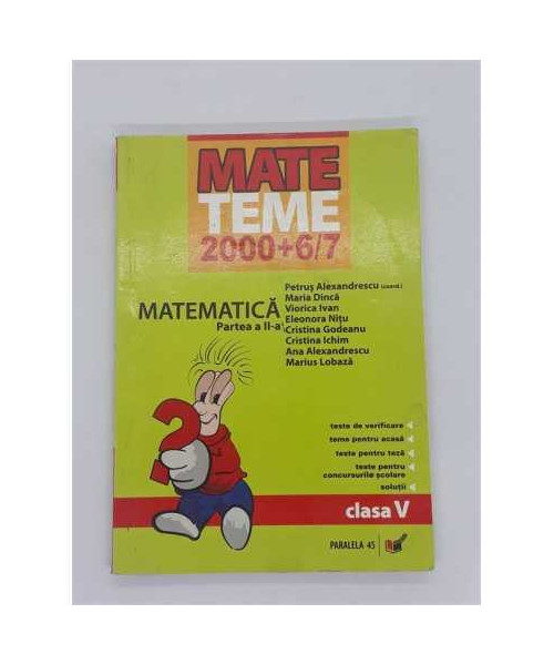 Matematica clasa a V a partea 2 2006 2007