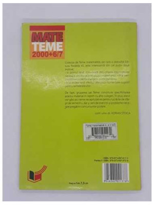 Matematica clasa a V a partea 2 2006 2007 2