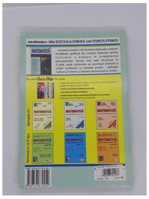 Matematica 100  modele de teste pentru elevii clasei a 8 a Evaluare Nationala 2011 2