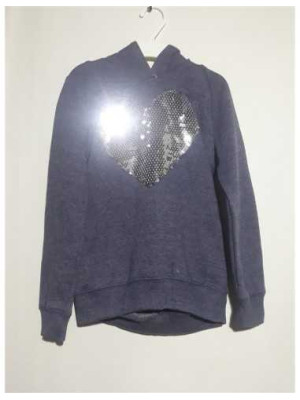 Hanorac pentru fetite cu inimioara din paiete Kiki&Koko