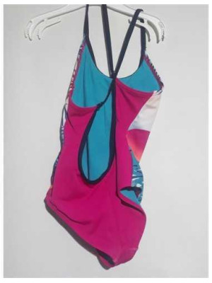 Costum baie pentru fetite multicolor 2