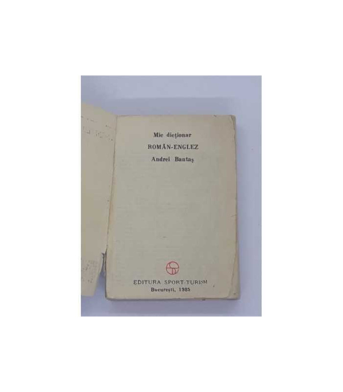 Mic dictionar Roman Englez Andrei Bantas