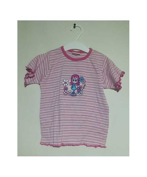Tricou in dungi pentru fetite Kiki&Moko
