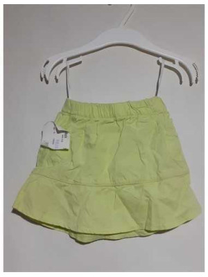 Fustita scurta pentru fetite culoare verde 2