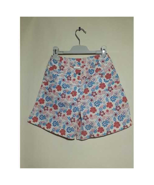 Pantaloni scurti cu floricele pentru fetite PocoPiano