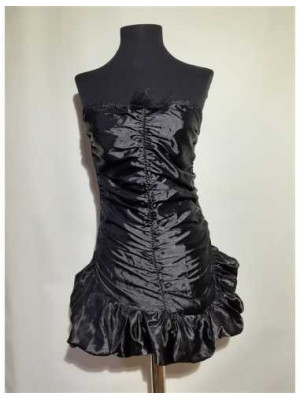 Rochita scurta dama cu volan fara bretele