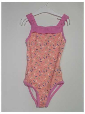Costum de baie intreg pentru fetite multicolor