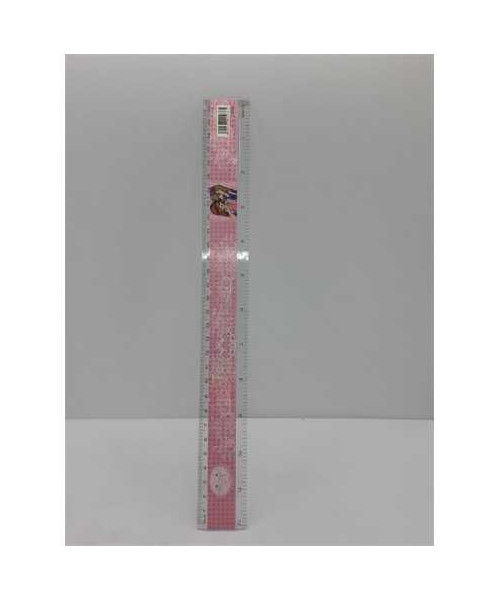 Rigla din plastic 30 cm fete