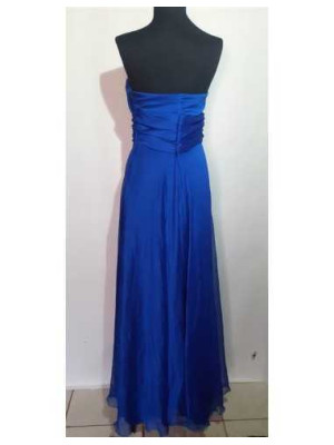 Rochita lunga pentru dama ocazie culoare albastru 2