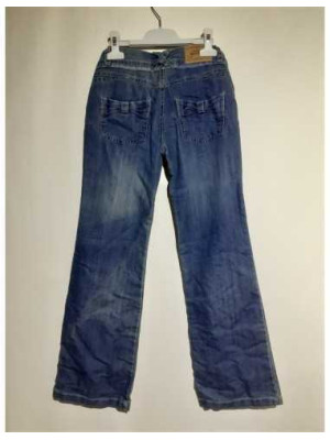 Pantaloni lungi pentru fete blugi Creem Girl 2