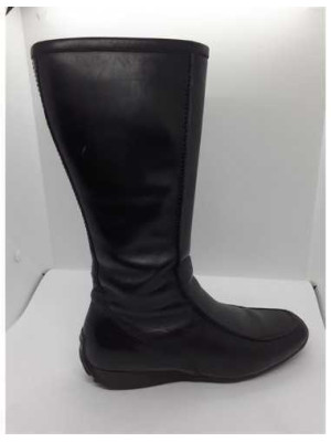 Cizme lungi din piele dama cu talpa joasa Geox 2