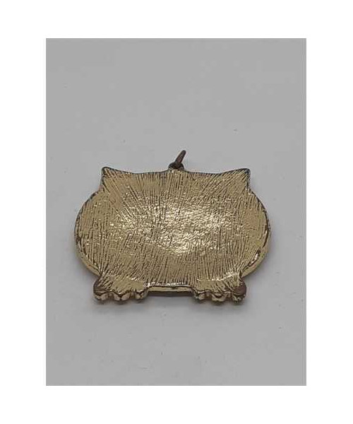 Medalion auriu in forma de Bufnita