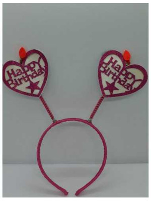 Coronita pentru petreceri, Inimioare Happy Birthday