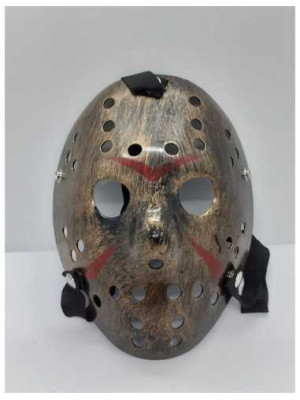 Masca halloween plastic bronz
