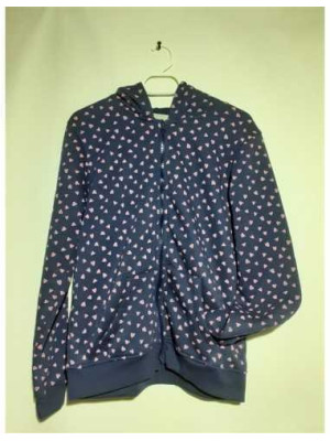 Hanorac pentru fete cu imprimeu inimioare Tex Basic