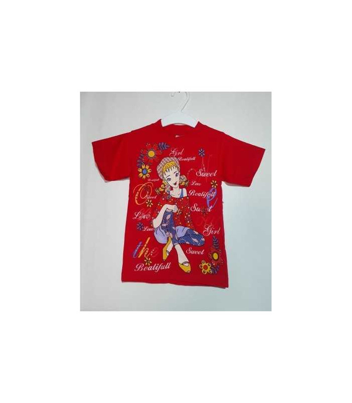 Tricou pentru fetite cu imprimeu Atabay Kids