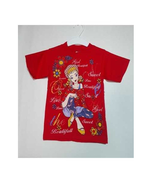 Tricou pentru fetite cu imprimeu Atabay Kids