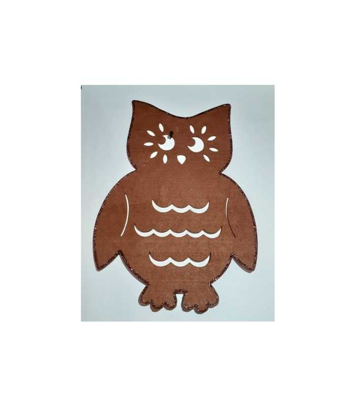 Decoratiune din pasla Bufnita 42 cm