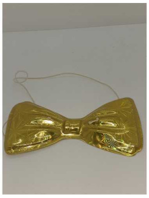 Papion din plastic pentru copii culoare galben