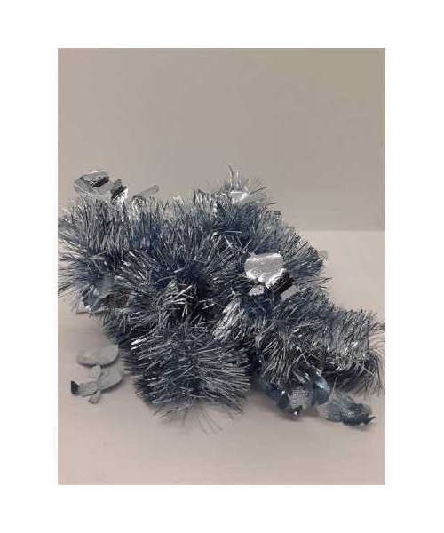 Beteala albastra cu forme om de zapada argintiu pentru Craciun