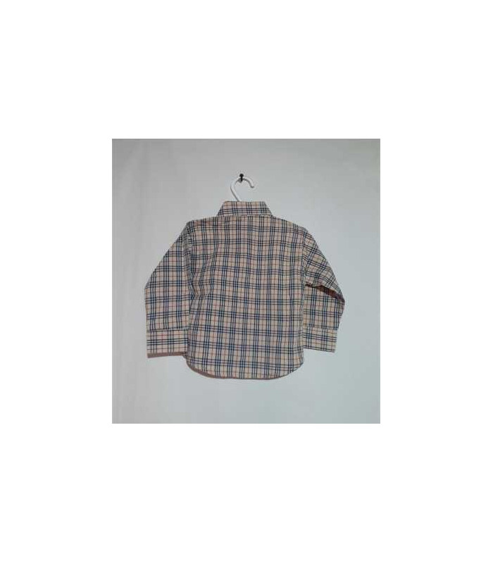 Camasa din bumbac maneca lunga crem 9-12 luni Teen Club