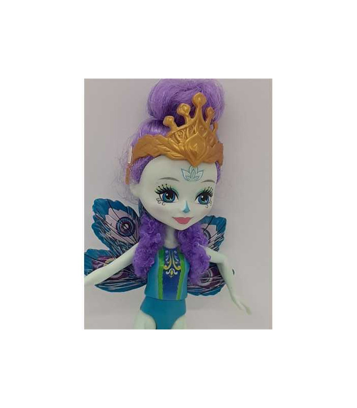 Papusa Enchantimals cu parul mov Patter Peacock