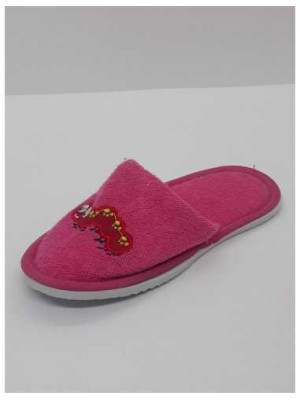 Papuci de casa pentru fetite model flausat 2