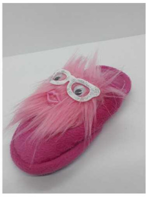 Papuci de casa pentru fetite model haios 2