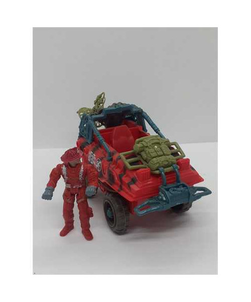 Masinuta din plastic pentru copii Jeep Comando cu figurina