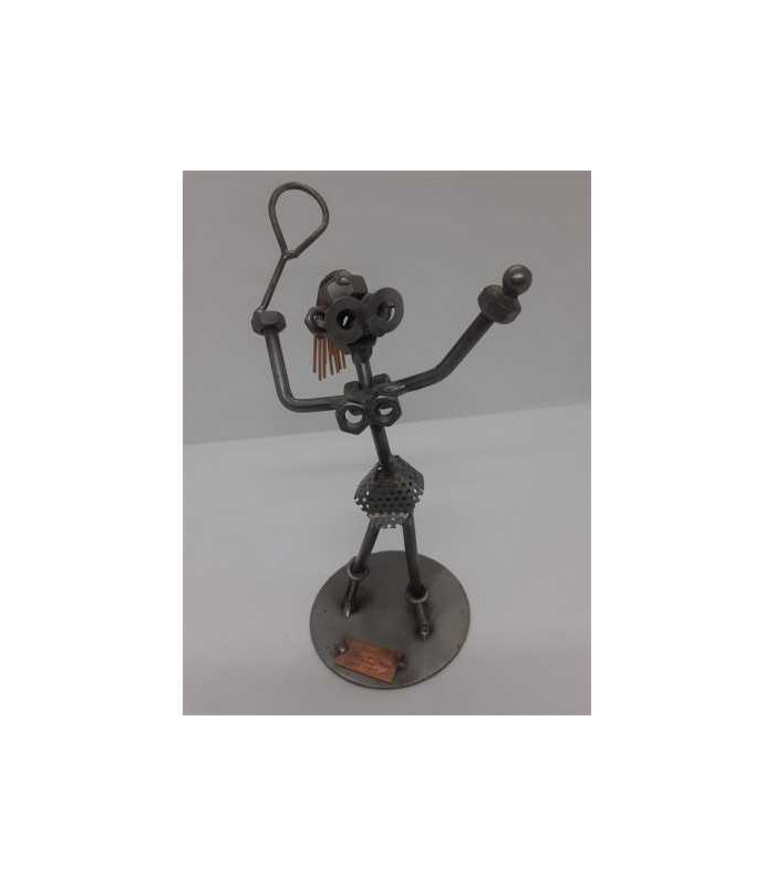 Statuieta Figurina fata tenis din metal Hinz&Kunst
