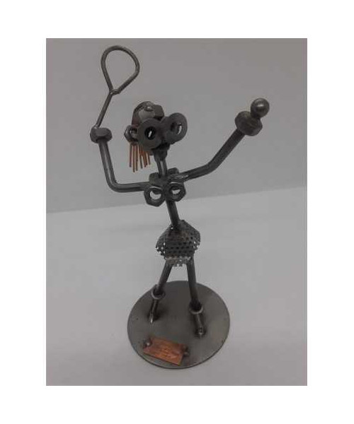 Statuieta Figurina fata tenis din metal Hinz&Kunst