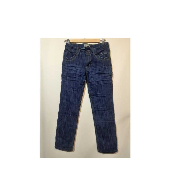 Pantaloni lungi pentru fete blugi albastri captusiti