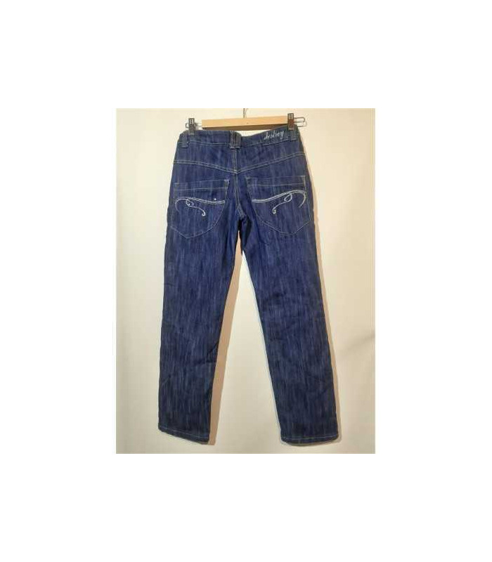 Pantaloni lungi pentru fete blugi albastri captusiti