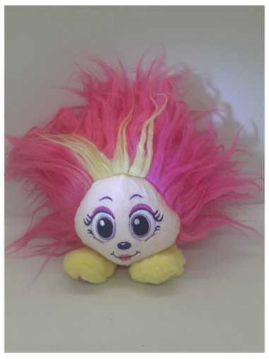 Jucarie de plus Shnooks cu parul roz 15 cm 2