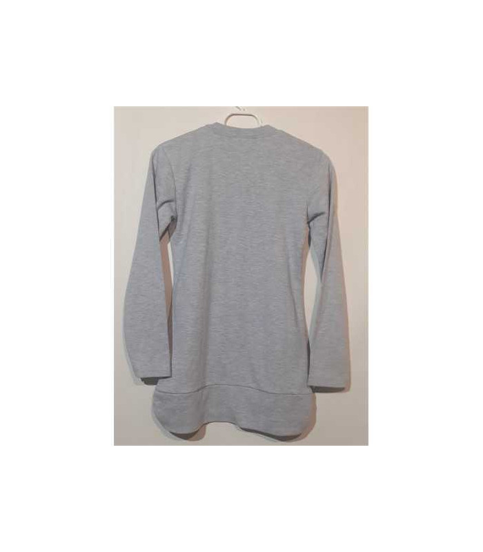 Bluzita sport pentru fetite culoare gri