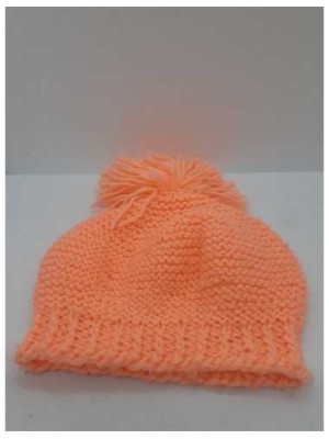 Caciula crosetata pentru fetite culoare roz