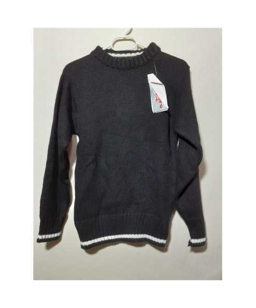 Pulover pentru fete cu dunga alba Tricodava