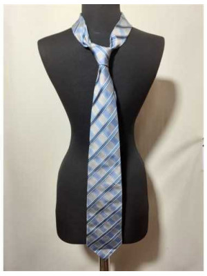 Cravata albastra cu dungi Lorendi Capri