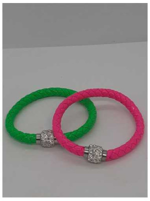 Set doua bratari colorate cu strasuri albe