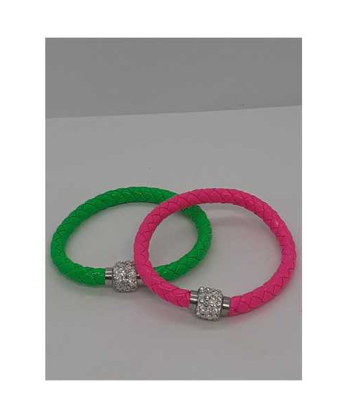 Set doua bratari colorate cu strasuri albe
